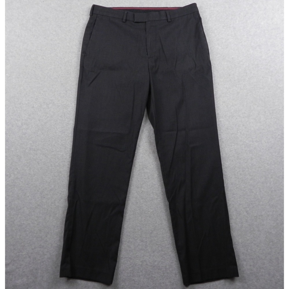 Axist‎ Pants Mens 34x32 City Pant Dress Suit Business Formal Flat Front Gray